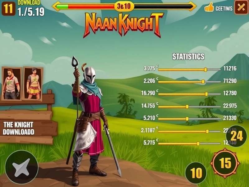 Naan Knight character customization screen